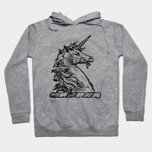 Vintage Heraldic Unicorn Hoodie